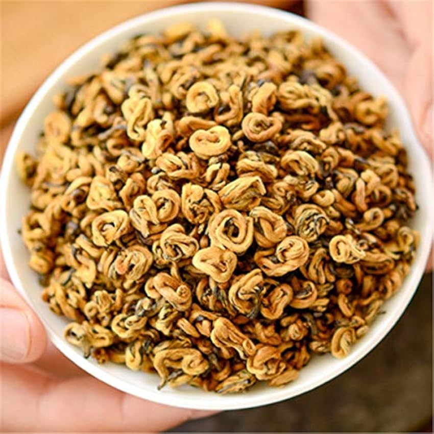 Escargot D´or Aromatisé au Miel Thé Noir Original De Chine Bon Thé Naturel Thé Noir Organique Sans Additif Nourriture Verte (250g) NWywbIDy