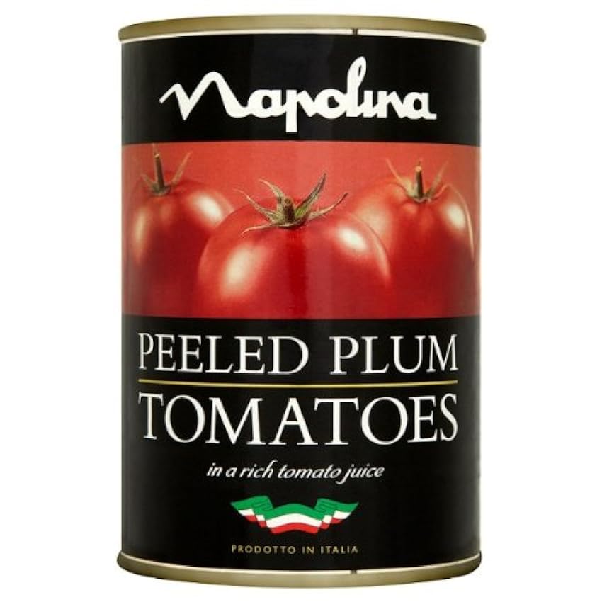 Napolina Tomates prune pelée dans un jus de tomate riche 12 x 400 g M4y0mdby