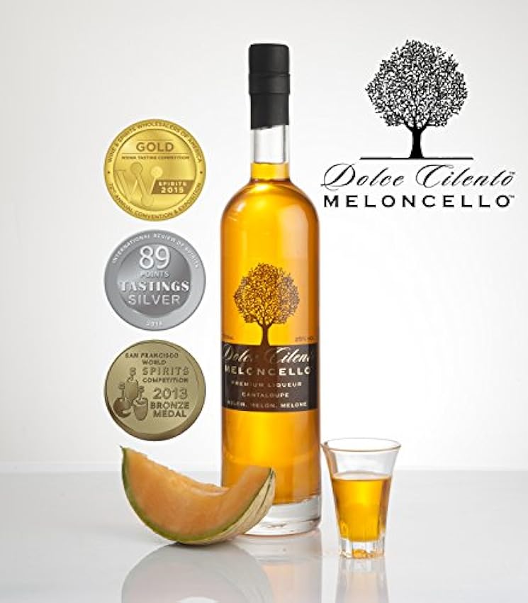 Meloncello Liqueur de Melon Cantaloup 700ml - Dolce Cilento Meloncello italien (3 médailles) o9rastMY
