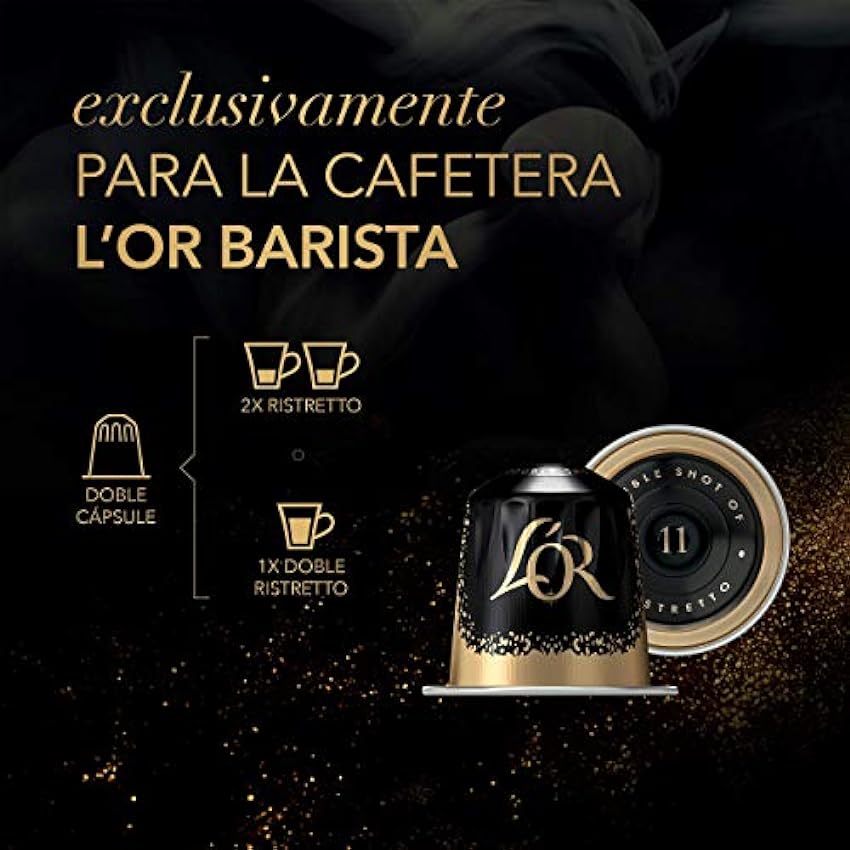 L´Or Espresso Café - 100 Capsules Ristretto Intensité 11 - (lot de 10 x 10) & Barista Café - 50 Capsules Ristretto Intensité 11 - Compatibles L´Or Barista (lot de 5 x 10 Capsules) lGlEKFao