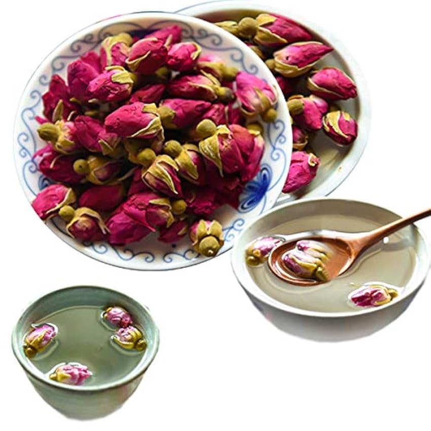Thé à base de plantes sans soufre Rose Bud Tea Nouveau thé parfumé Thé vert Fleurs de soin de la santé Fleurs de qualité supérieure Nourriture verte saine Rose Aubergine Thé (500) ndxJlzkT