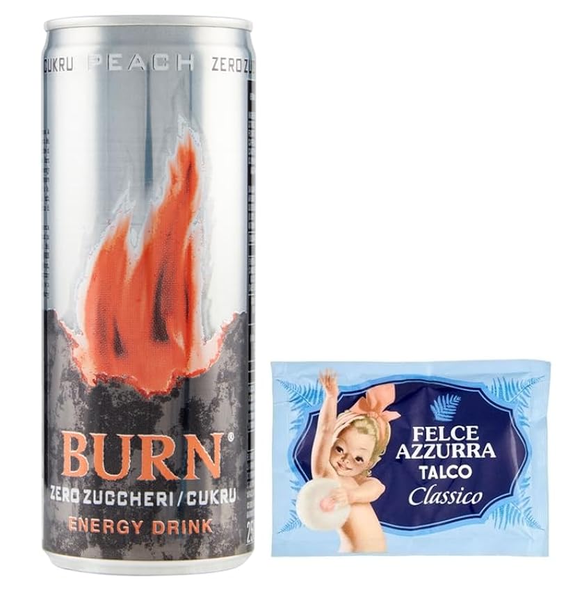 Burn Energy Drink Peach Lot de 24 boissons énergisantes