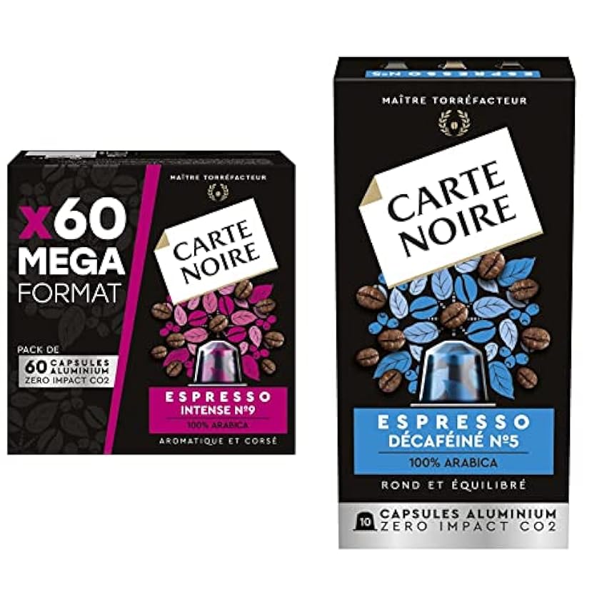 CARTE NOIRE - Capsules de Café Espresso Intense N°9 - C