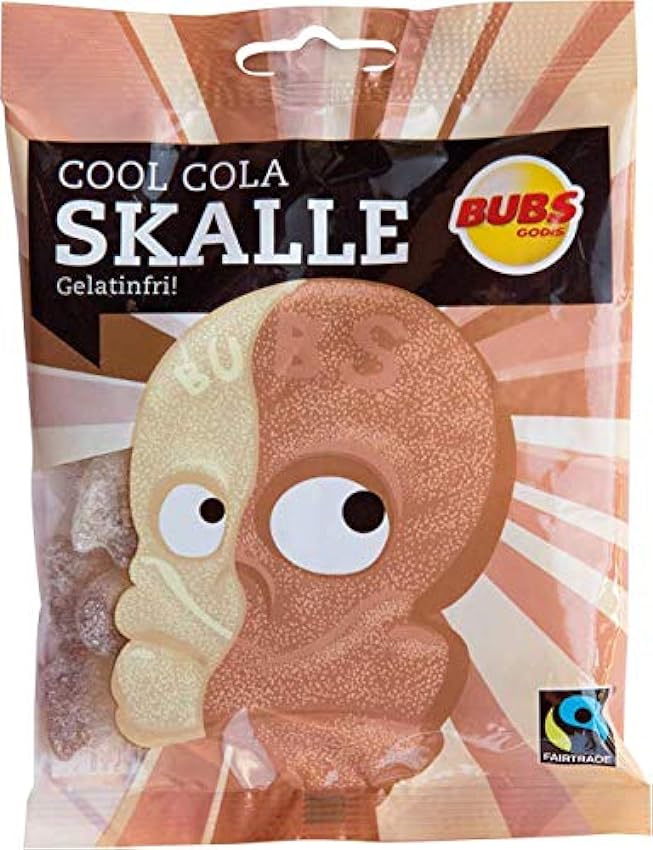 Bubs Skull Cool Cola Réglisse 6 Packs of 90g NSSevUVd