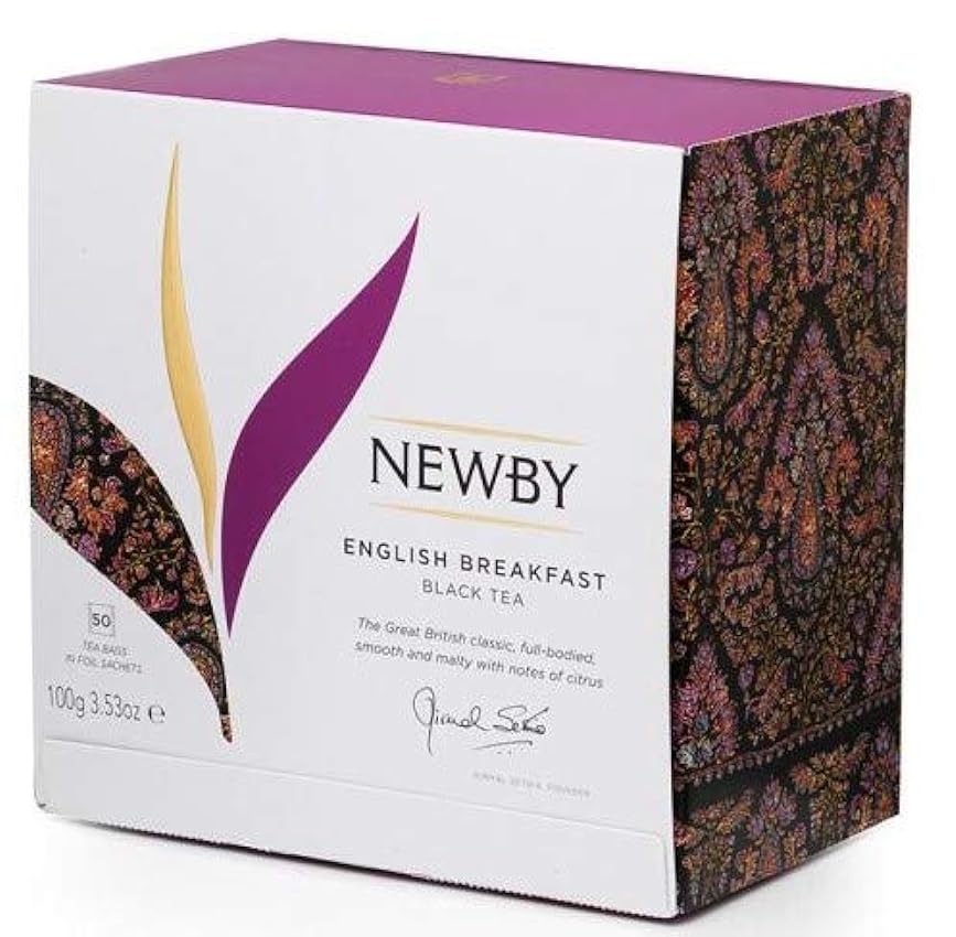 newby London - Classic Tea Bag Collection English Breakfast (Collection Classique de sachets de thé English Breakfast) - 50 sachets individuels Ld9xCp5b