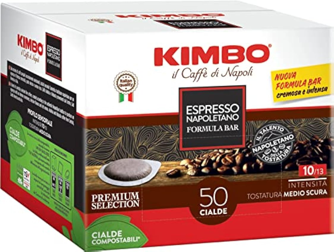 CAFÉ KIMBO ESPRESSO NAPOLETANO - Box 100 DOSETTES ESE44