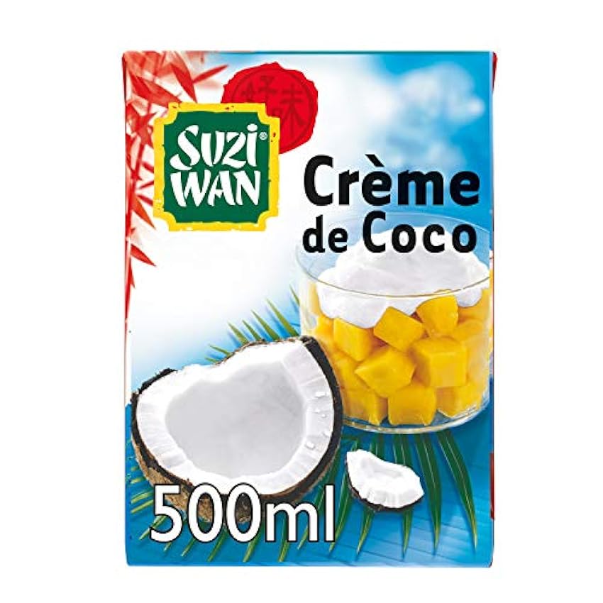 SUZI WAN Crème de Coco 500 mL - Pack de 12 unités NgEKl