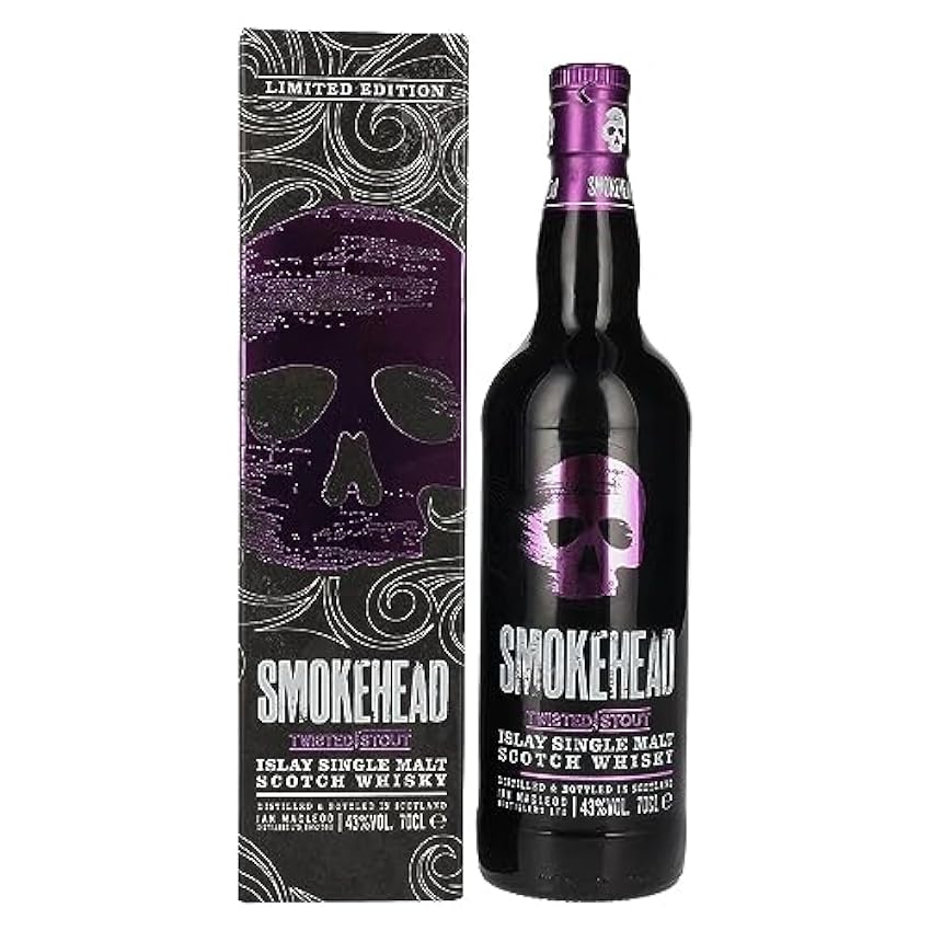 Smokehead TWISTED STOUT Islay Single Malt 43% Vol. 0,7l in Giftbox n1Mj7zKD