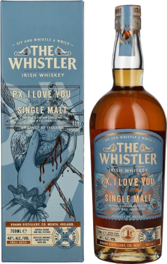 The Whistler P.X. I LOVE YOU Single Malt Irish Whiskey 46% Vol. 0,7l in Giftbox oF5AEbQB