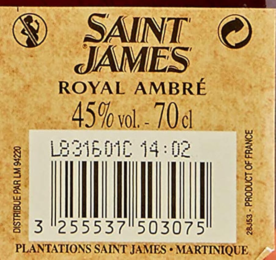 Saint James Rhum Ambré 70 cl oBg1j8Xt