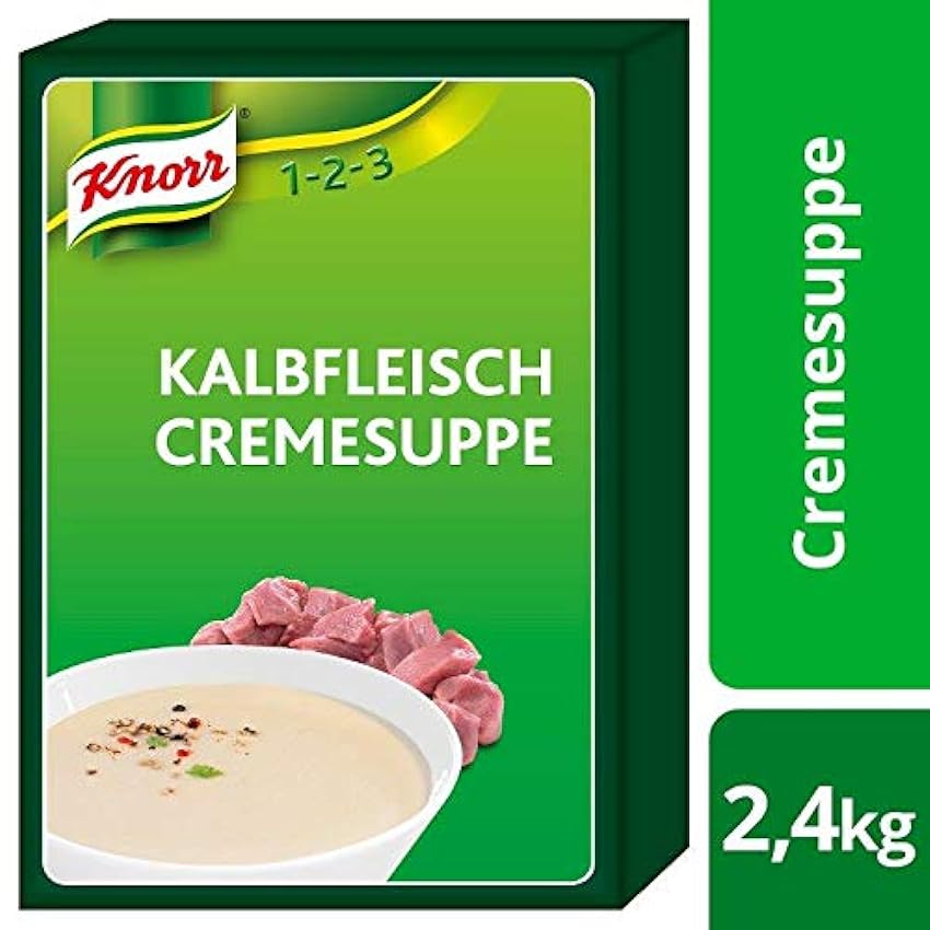 Knorr Soupe à crème avec mélange sec (goût intense et naturel de veau) - 1 paquet (1 x 2,4 kg) oogl3F5R