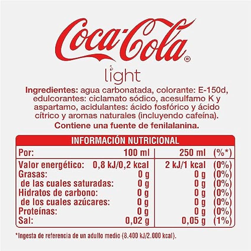 Coca-Cola Light Lot de 4 bouteilles de boisson sans sucre sans calories 2L mIlb9iDZ
