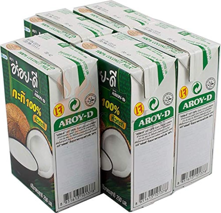 Aroy-D - lait de coco avec E435 - paquet de 5 (5 x 250 ml) MBp9lkFA