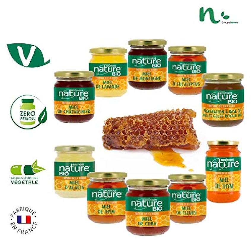 Boutique Nature - Miel de Lavande - Pot de 250 g - Origine Provence NXvkJph7
