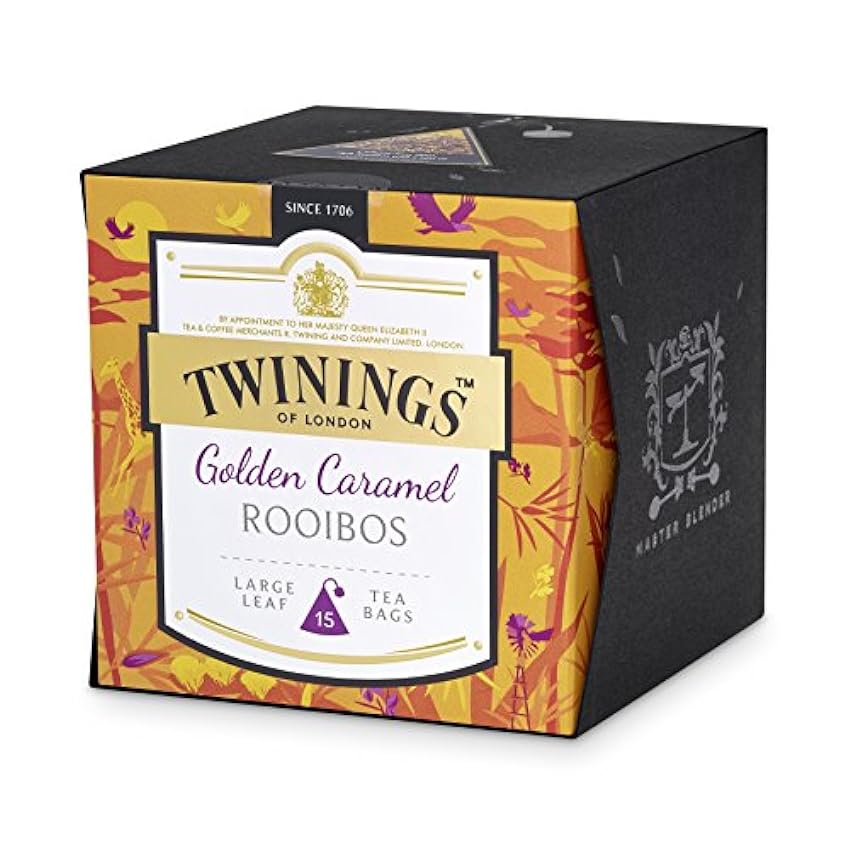 Twinings Golden Caramel Rooibos Lot de 2 (2 x 37,5 g) o