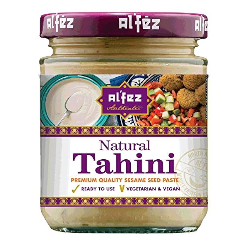 Al´Fez Tahini Naturelle Pâte De Graines De Sésame De Qualité Premium 160G - Paquet de 6 nxqa707d