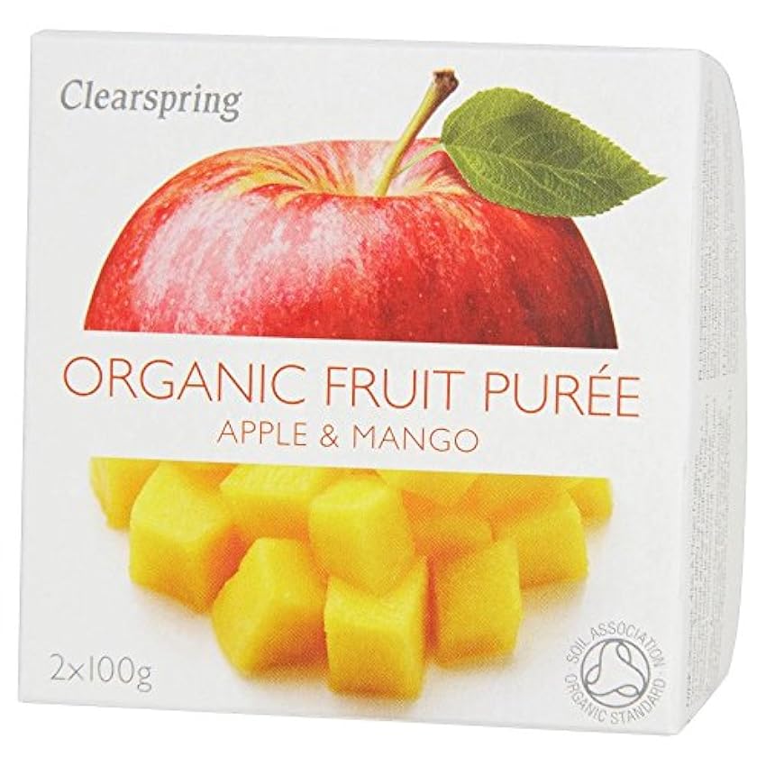 Clearspring Purée De Pomme Et Mangue Organique 2 X 100 G LhcnKD6X