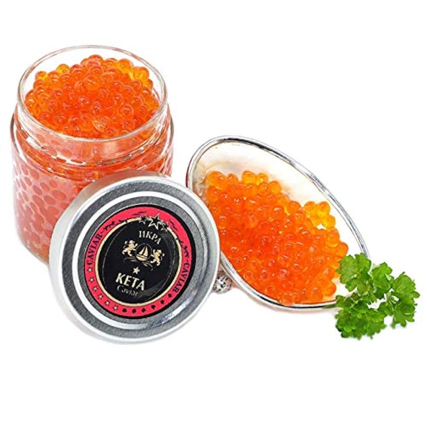 Caviar de saumon Keta 1er choix grade AAA 500g oLTo6I0y