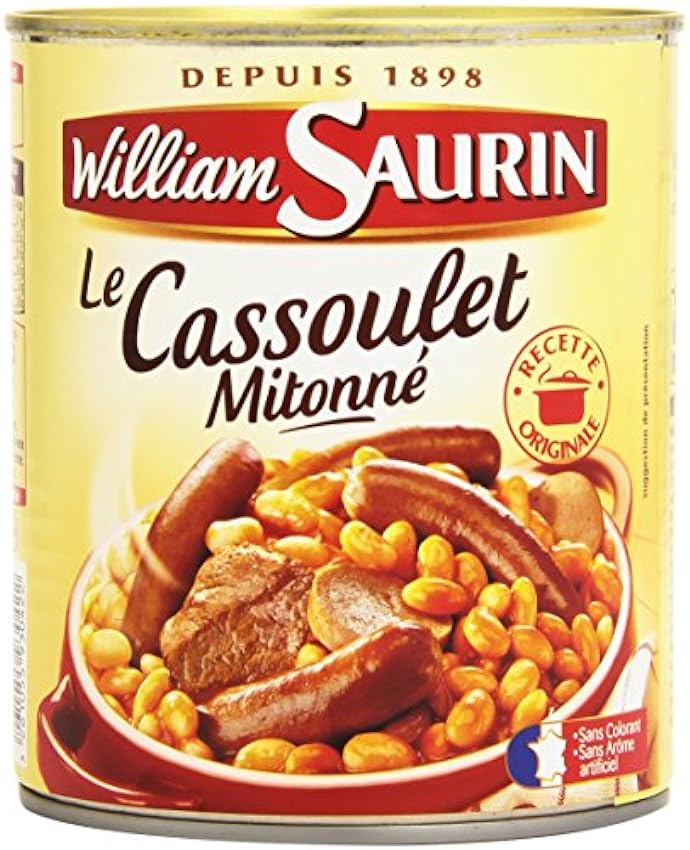 William Saurin Cassoulet Boite 840 G Net - Lot de 6 ML4vwvYD