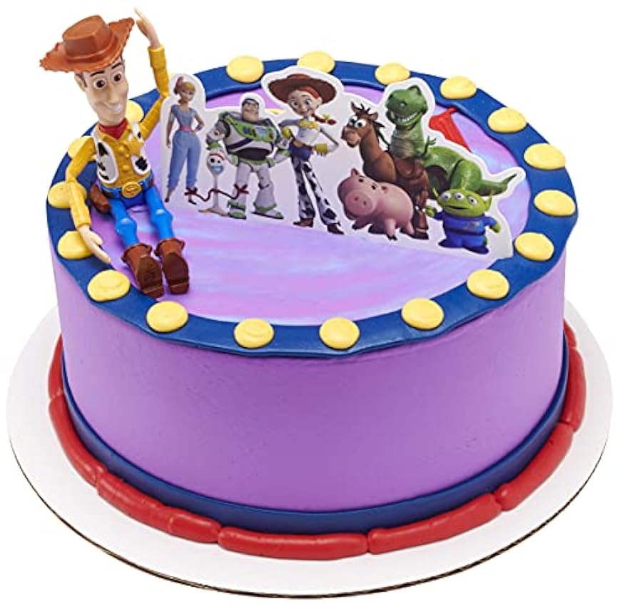 Toy Story Décoration de gâteau en forme de 4 personnages OIJkHgSn
