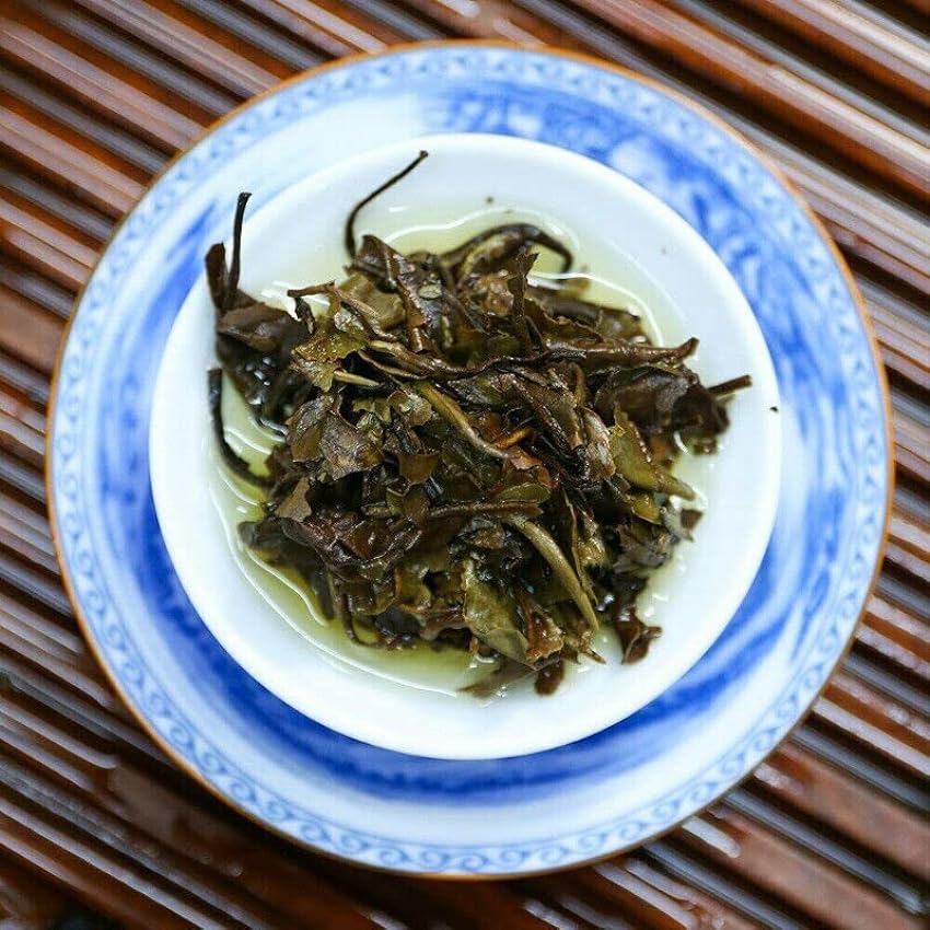 Thé Bai Cha de Haute Montagne Thé blanc Fuding Shou Mei Gâteau de thé blanc biologique 350g lEbHiI7c