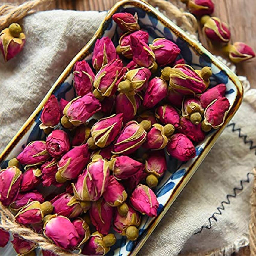 Thé à base de plantes sans soufre Rose Bud Tea Nouveau thé parfumé Thé vert Fleurs de soin de la santé Fleurs de qualité supérieure Nourriture verte saine Rose Aubergine Thé (500) ndxJlzkT