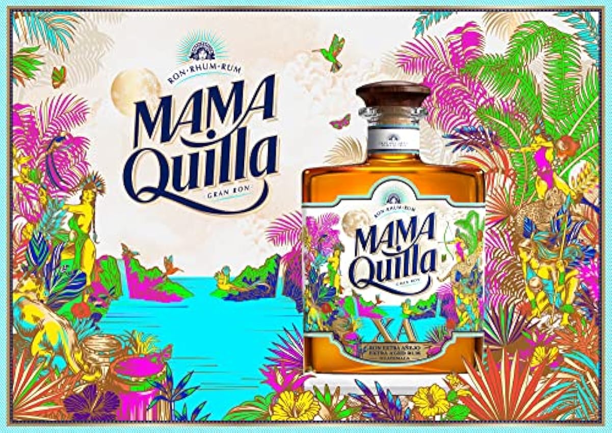 MAMA QUILLA - Rhum XA - Rhum Vieux - 40% Alcool - Origine : Guatemala - Bouteille de 70 cl & Santa Teresa Gran Reserva, Rhum ambré - ron anejo, 70cl, 40% nEke2Yg8