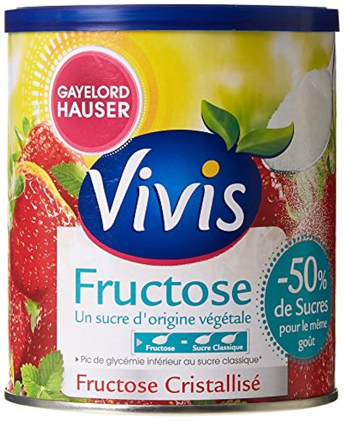 Vivis Fructose Cristallisé 500 g - Lot de 2 LgpVkoHV