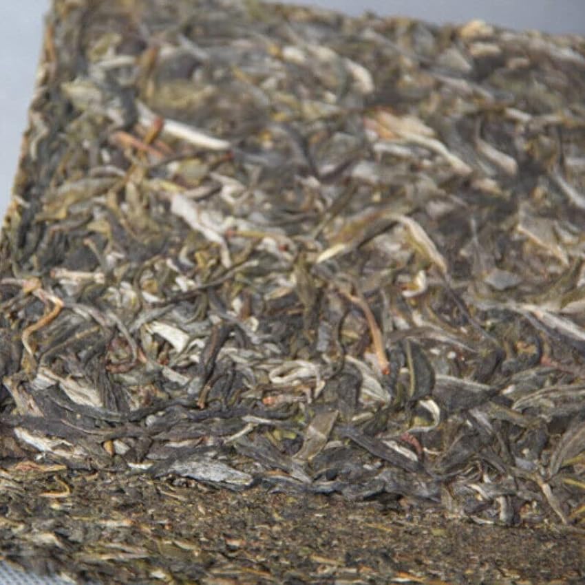 Thé vert chinois 1000g Brique de thé d’arbre ancien biologique Thé cru Yunnan Pu-Erh LZ6aOz9d