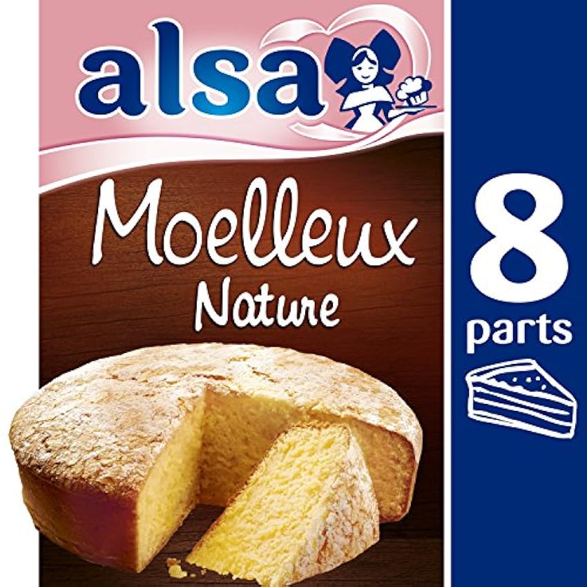 Alsa Préparation pour Gâteau Moelleux Nature 435 g - Lot de 3 KzKO3W9f