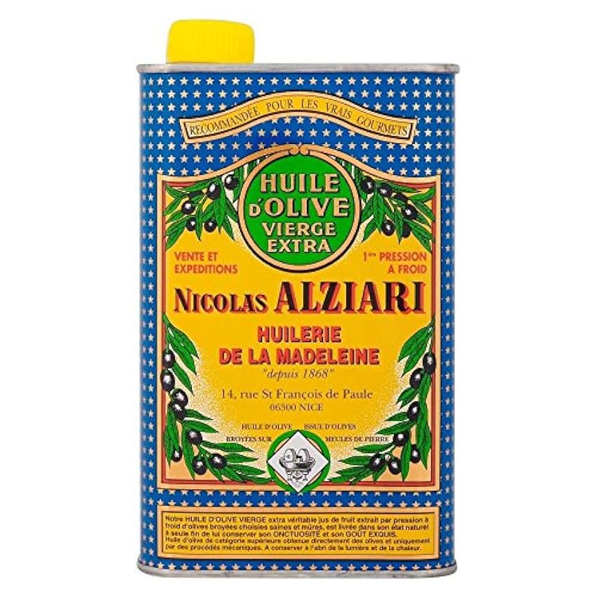 Alziari Extra Virgin Olive Oil (500ml) - Paquet de 2 nU