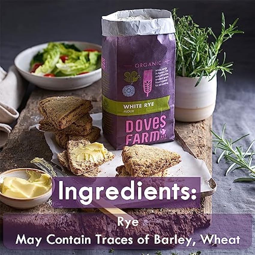 Doves Farm | Rye Flour White Organic | 2 X 1Kg nWgwjpcY