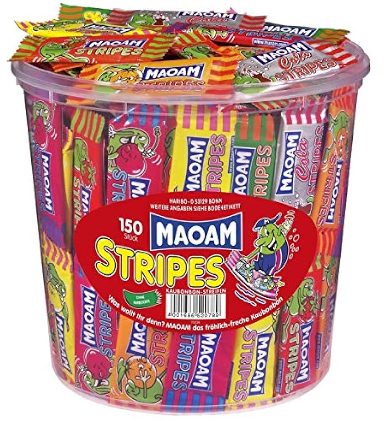 Haribo Maoam Stripes, socket, 2-pack (2 x 1050g) KRuVyk