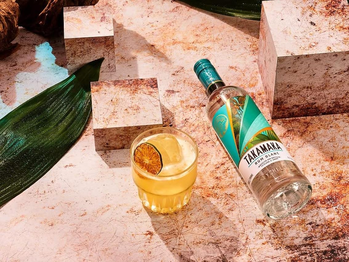 TAKAMAKA - Rum blanc - Rhum de mélasse - 38% Alcool - Origine : Seychelles - Bouteille 70cl lspJlGH7